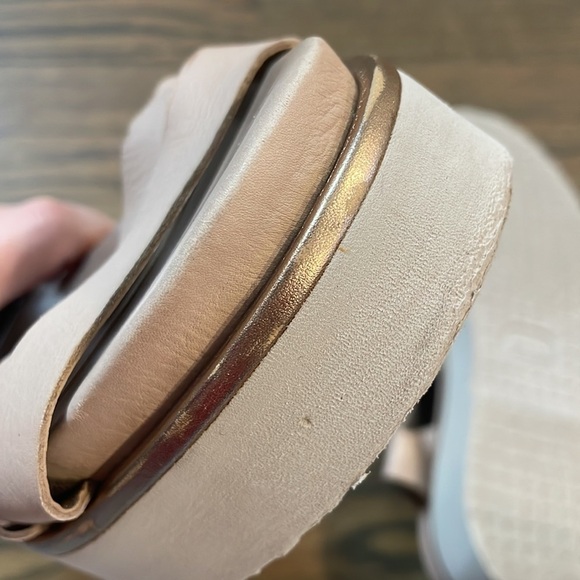 AGL Ankle Strap Platform Ankle Strap Sandal Dusty Rose Leather - Picture 9 of 14